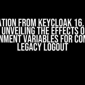 Migration from Keycloak 16.1.1 to 24.0.5: Unveiling the Effects of Using Environment Variables for ConnectID Legacy Logout