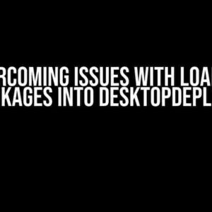 Overcoming Issues with Loading Packages into DesktopDeployR